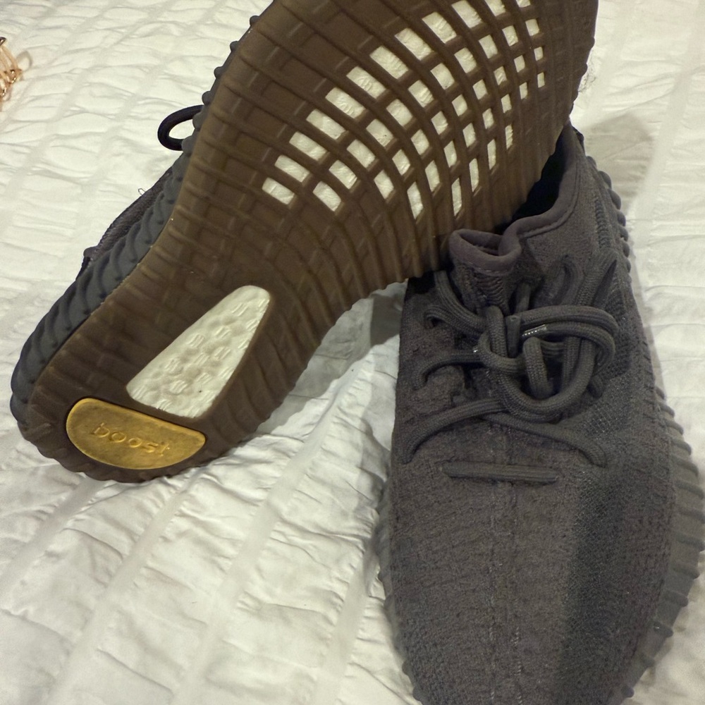 Adidas Men's Gray Yeezy Boost Sneakers